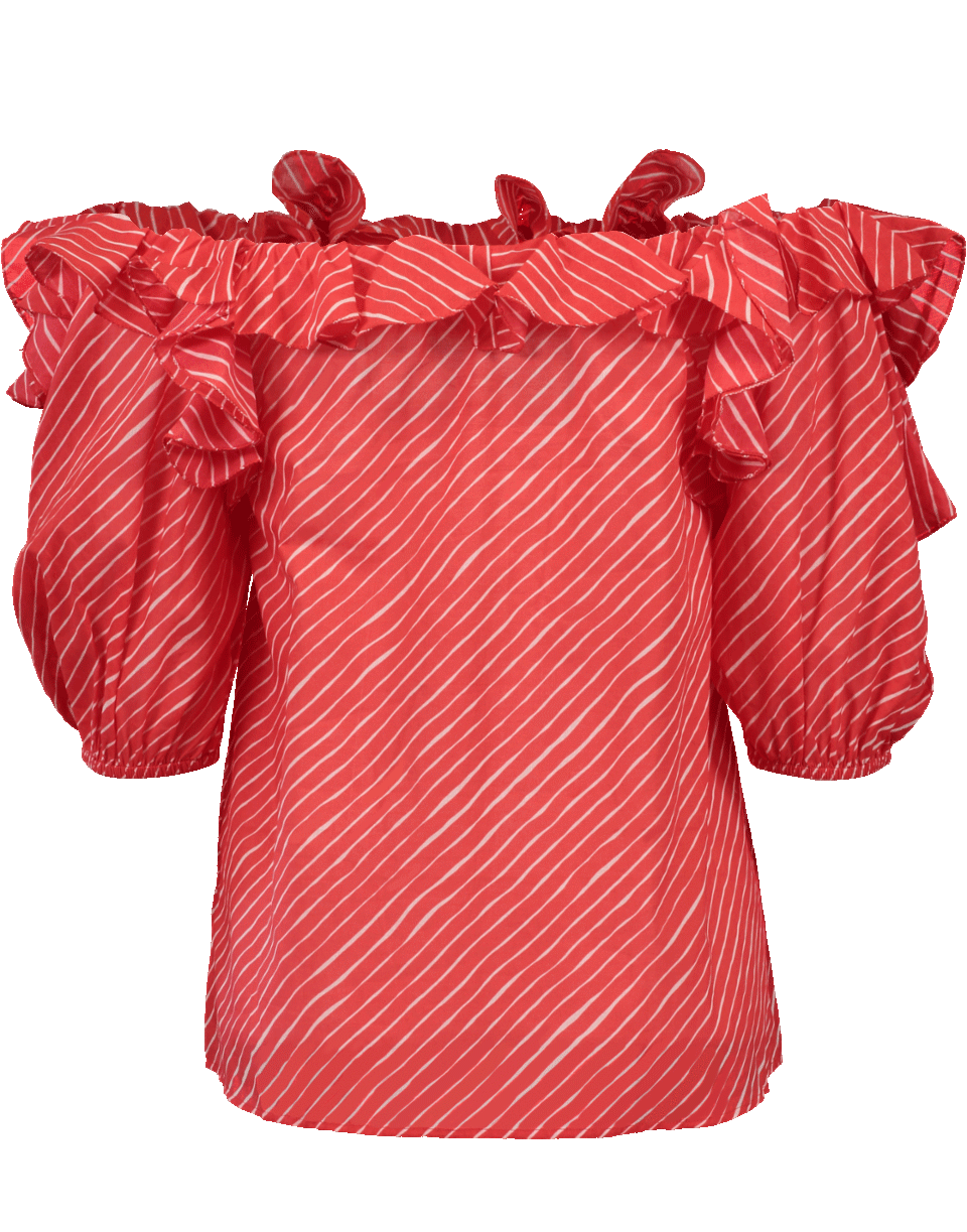 SALONI-Off Shoulder Piper Top-