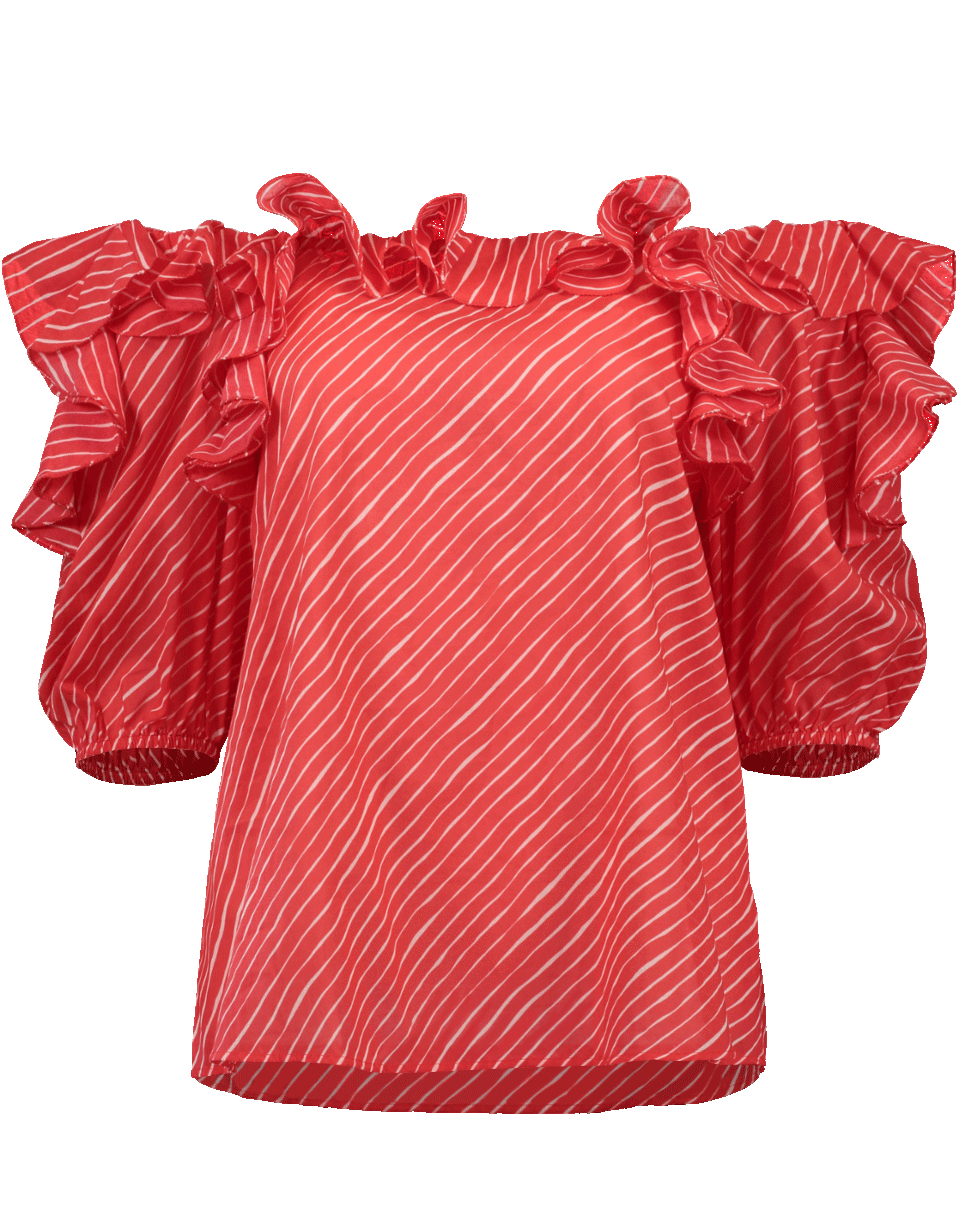 SALONI-Off Shoulder Piper Top-