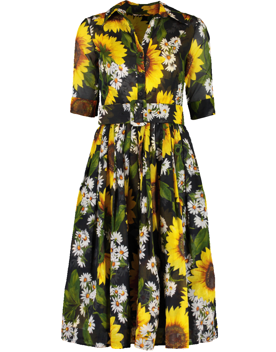 SAMANTHA SUNG-Oceana Sunflower Dress-
