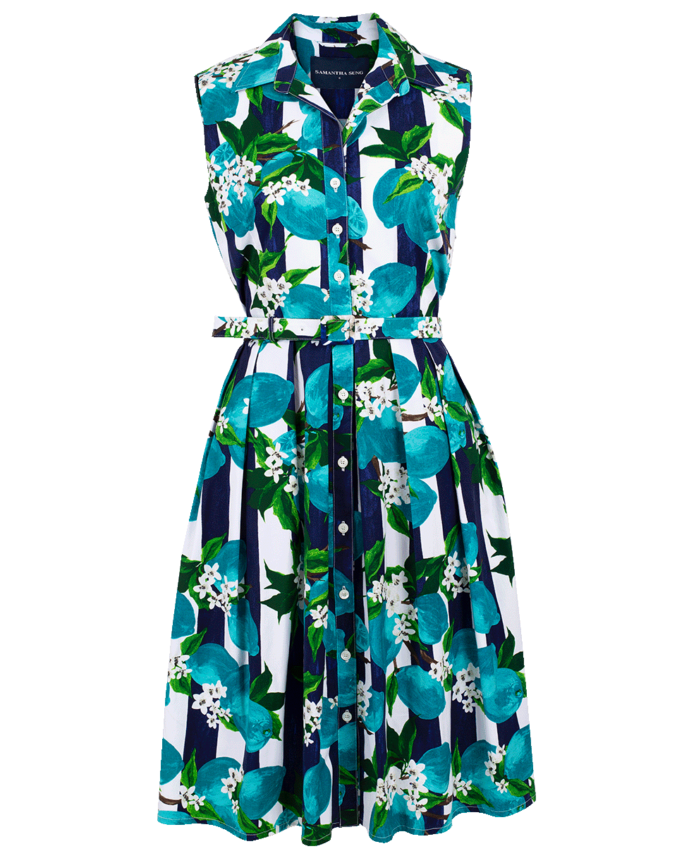SAMANTHA SUNG-Sleeveless Audrey Shirt Dress-