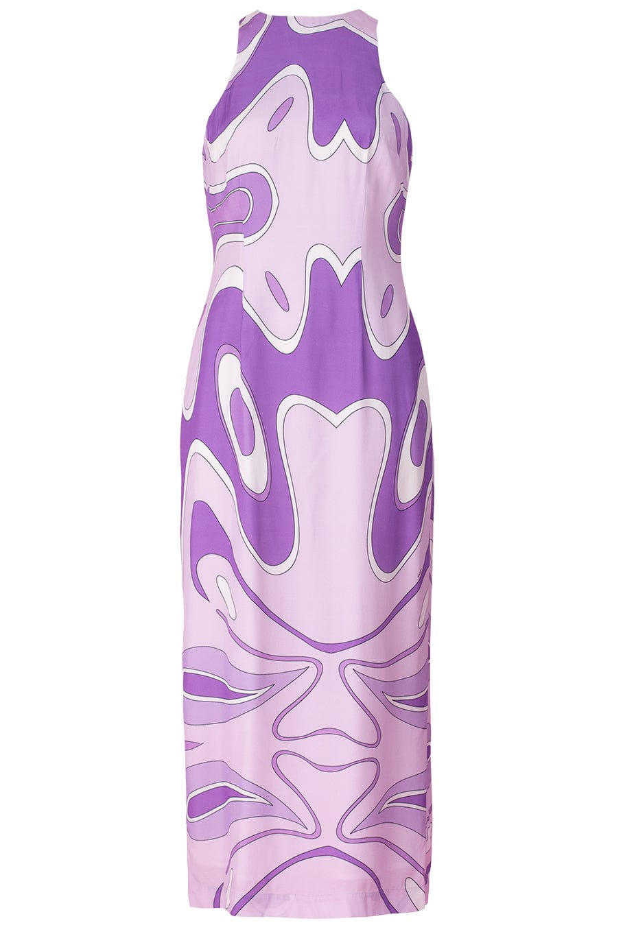 SARA BATTAGLIA-Sleeveless Tank Midi Dress-
