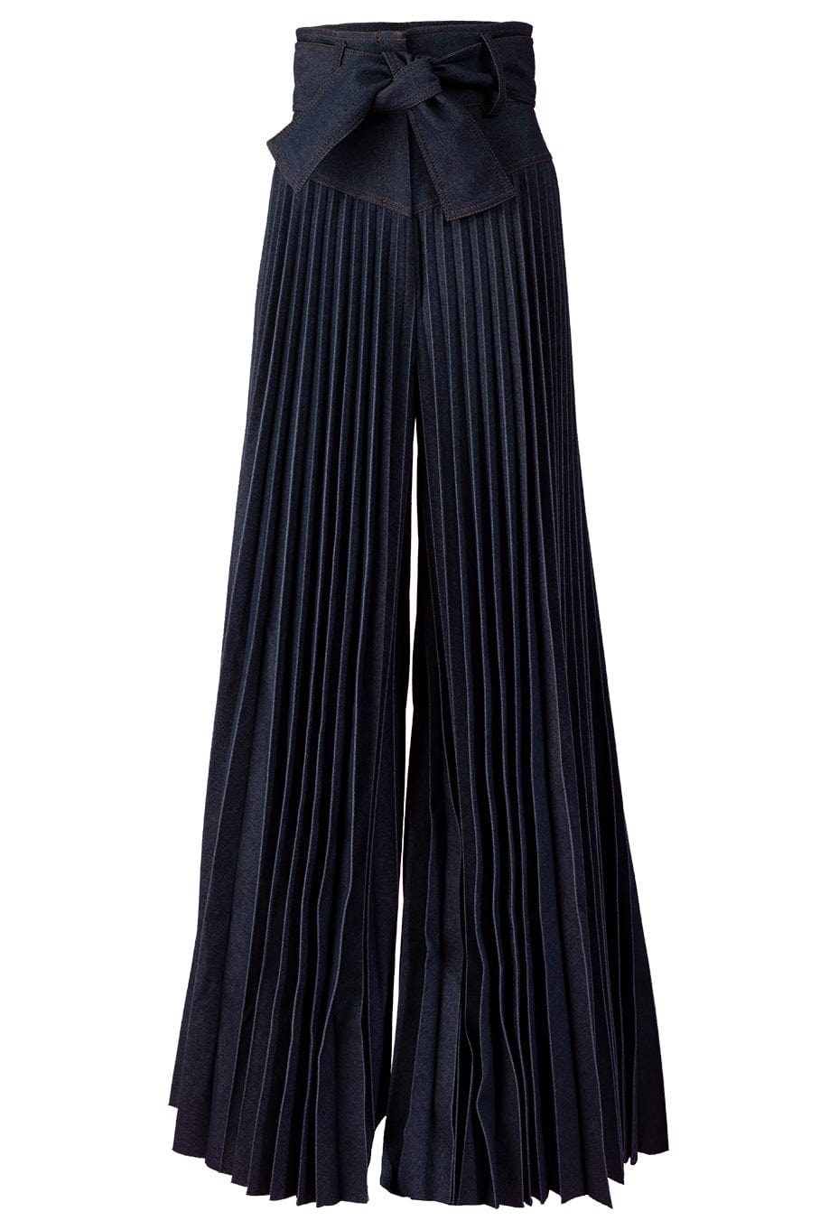 SARA BATTAGLIA-Haute Couture Wide Leg Jeans-