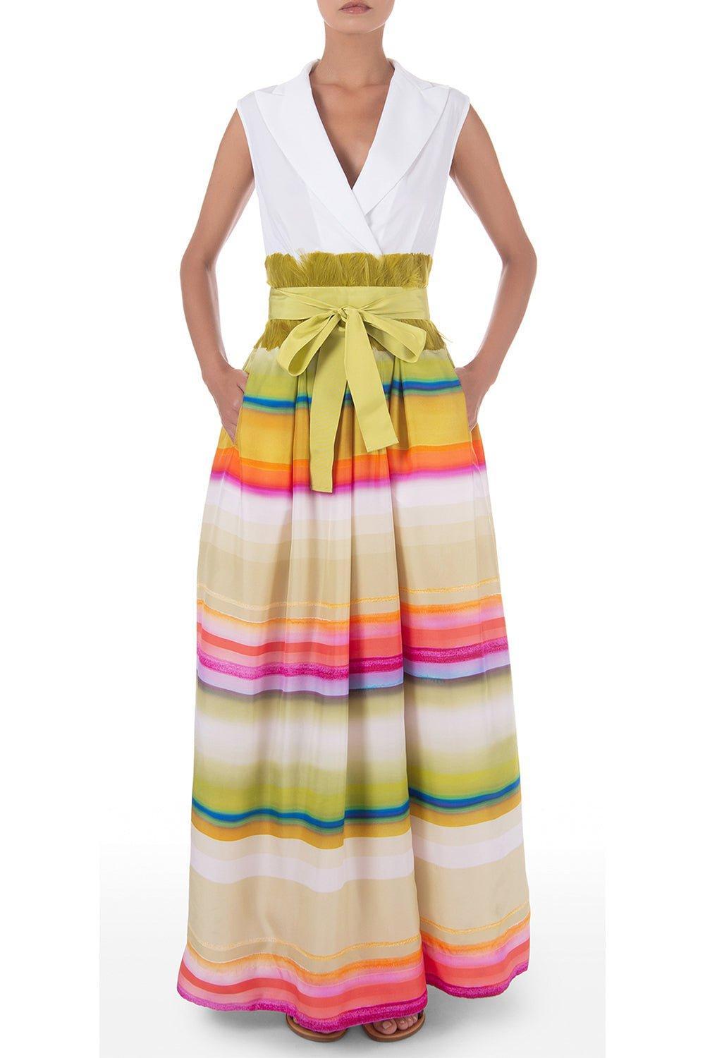 SARA ROKA-Ribbon Belt - Lime-