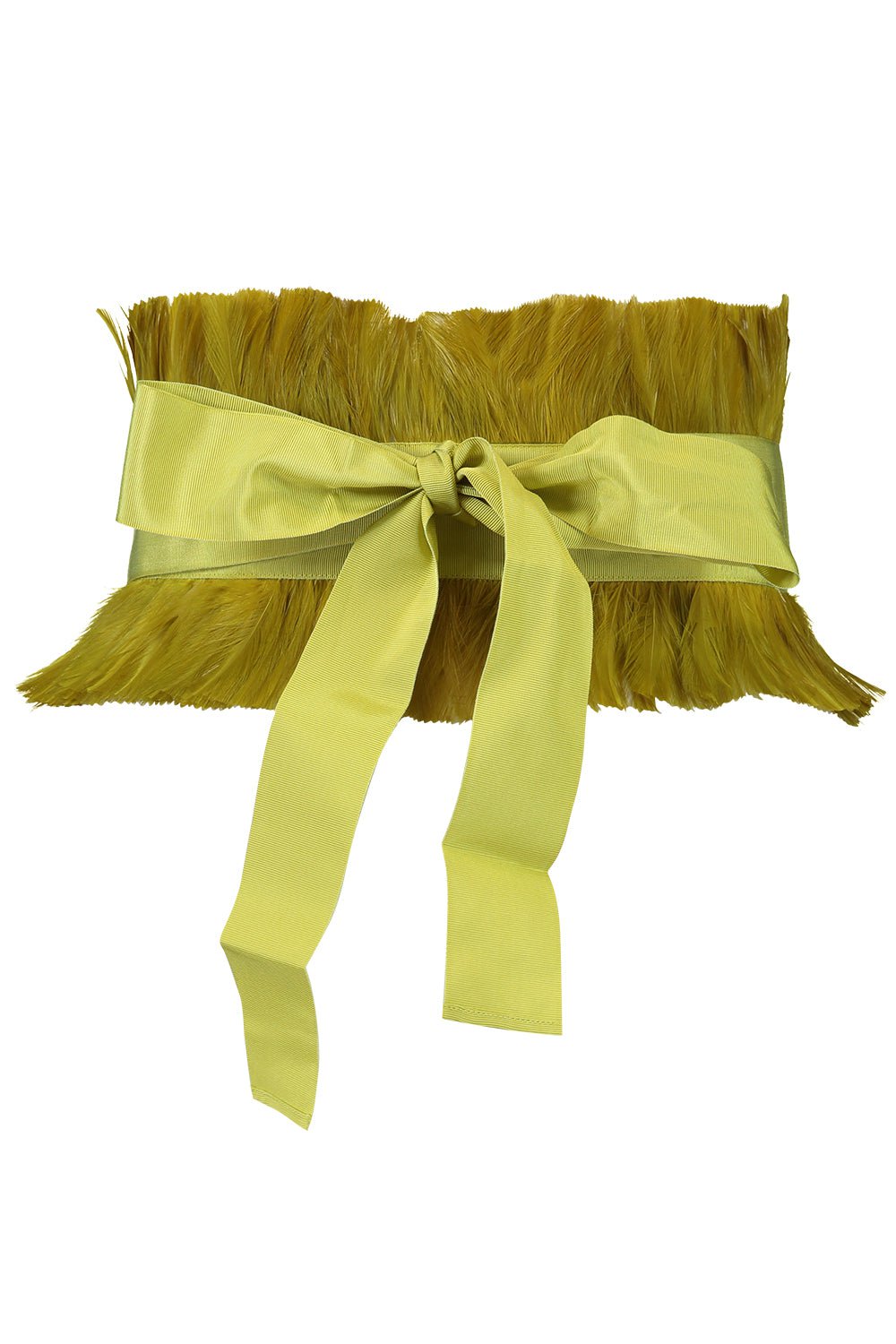 SARA ROKA-Ribbon Belt - Lime-