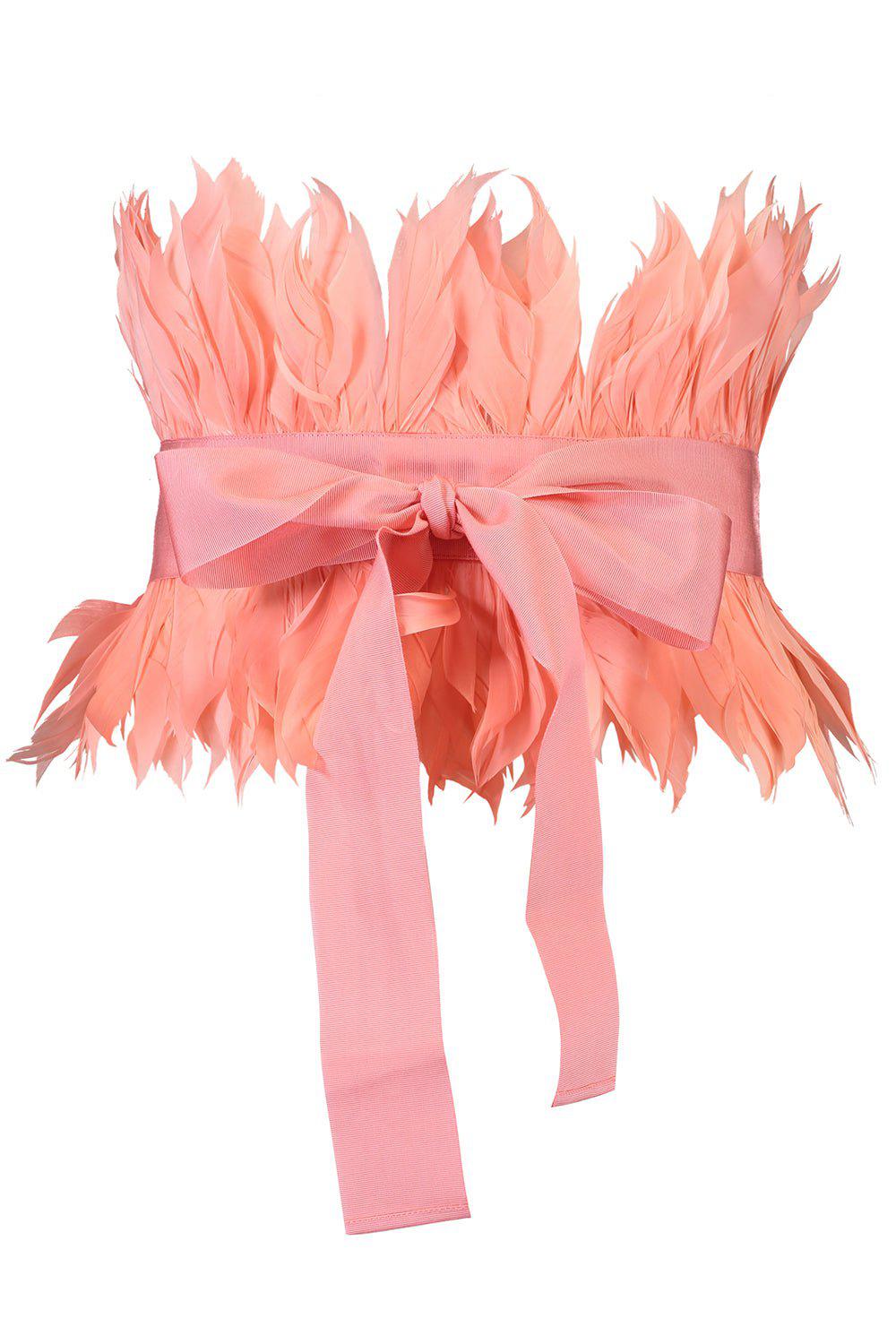 SARA ROKA-Ribbon Belt - Flamingo Pink-