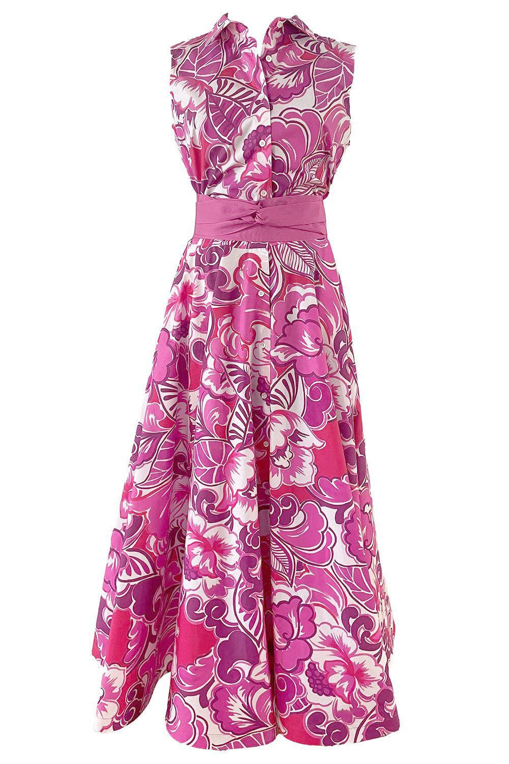 Caryl Dress - Pink Flora-PNKFLRA-38-CLOTHINGDRESSCASUAL-SARA ROKA