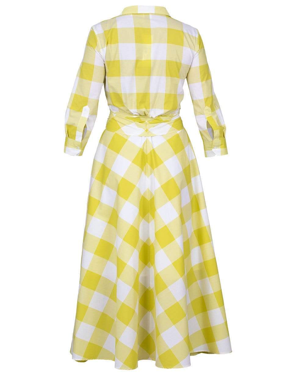 SARA ROKA-Gelsa Checkered Belted Midi Dress-
