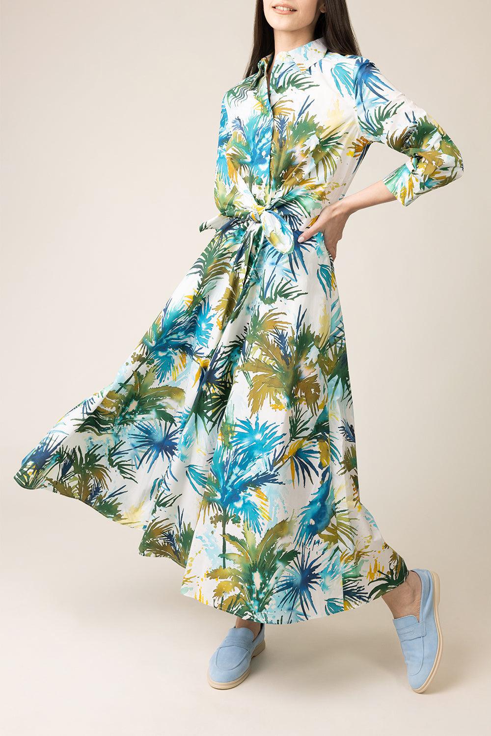 Dralla Dress-WTRCLRPL-38-CLOTHINGDRESSCASUAL-SARA ROKA