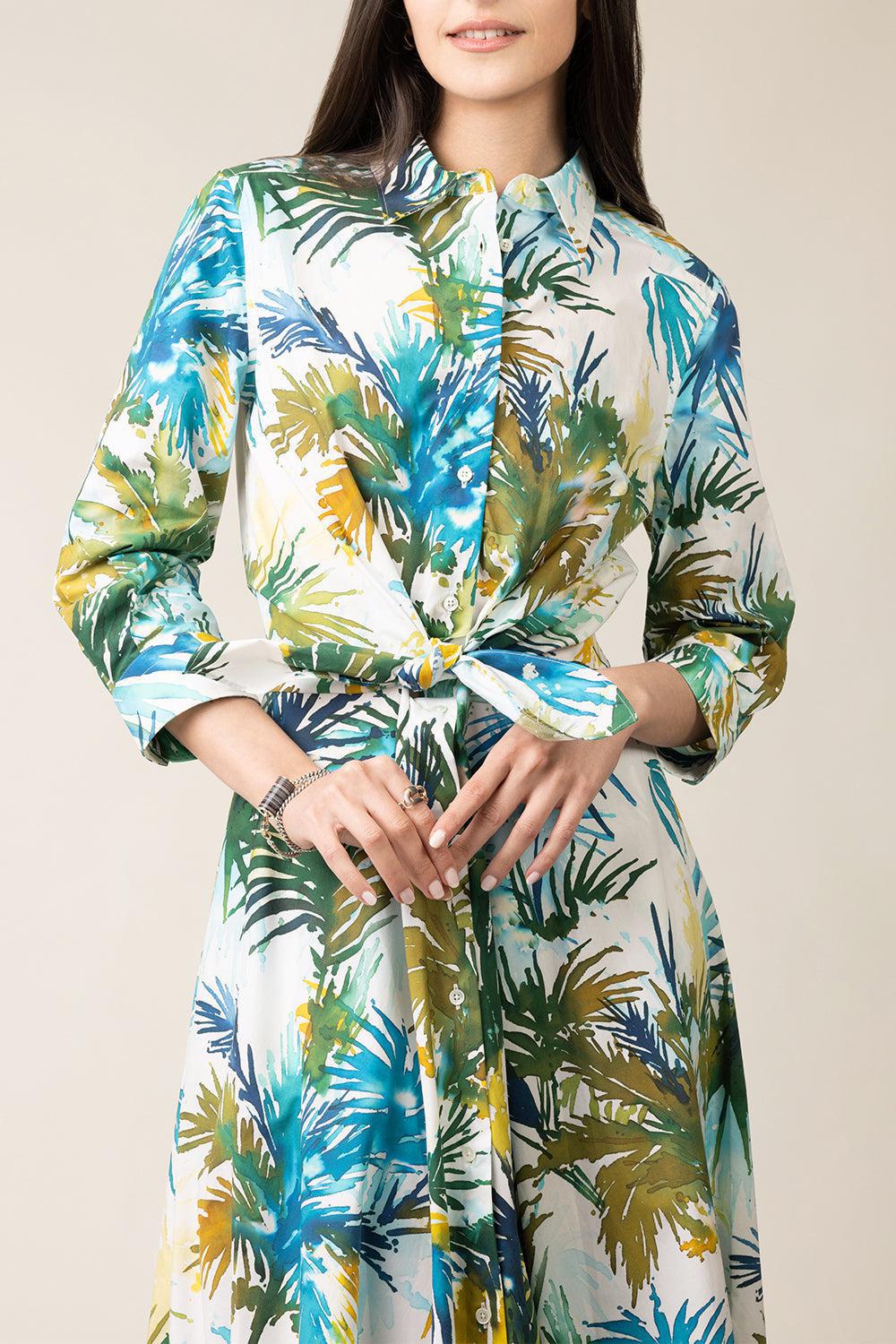 Dralla Dress-WTRCLRPL-38-CLOTHINGDRESSCASUAL-SARA ROKA