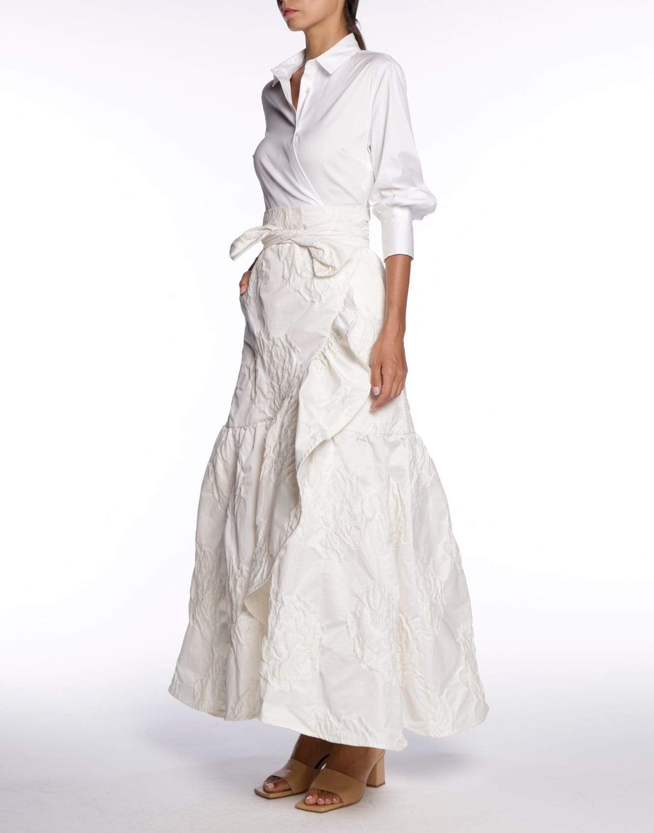 SARA ROKA-Madlyn Jacquard Skirt Dress-