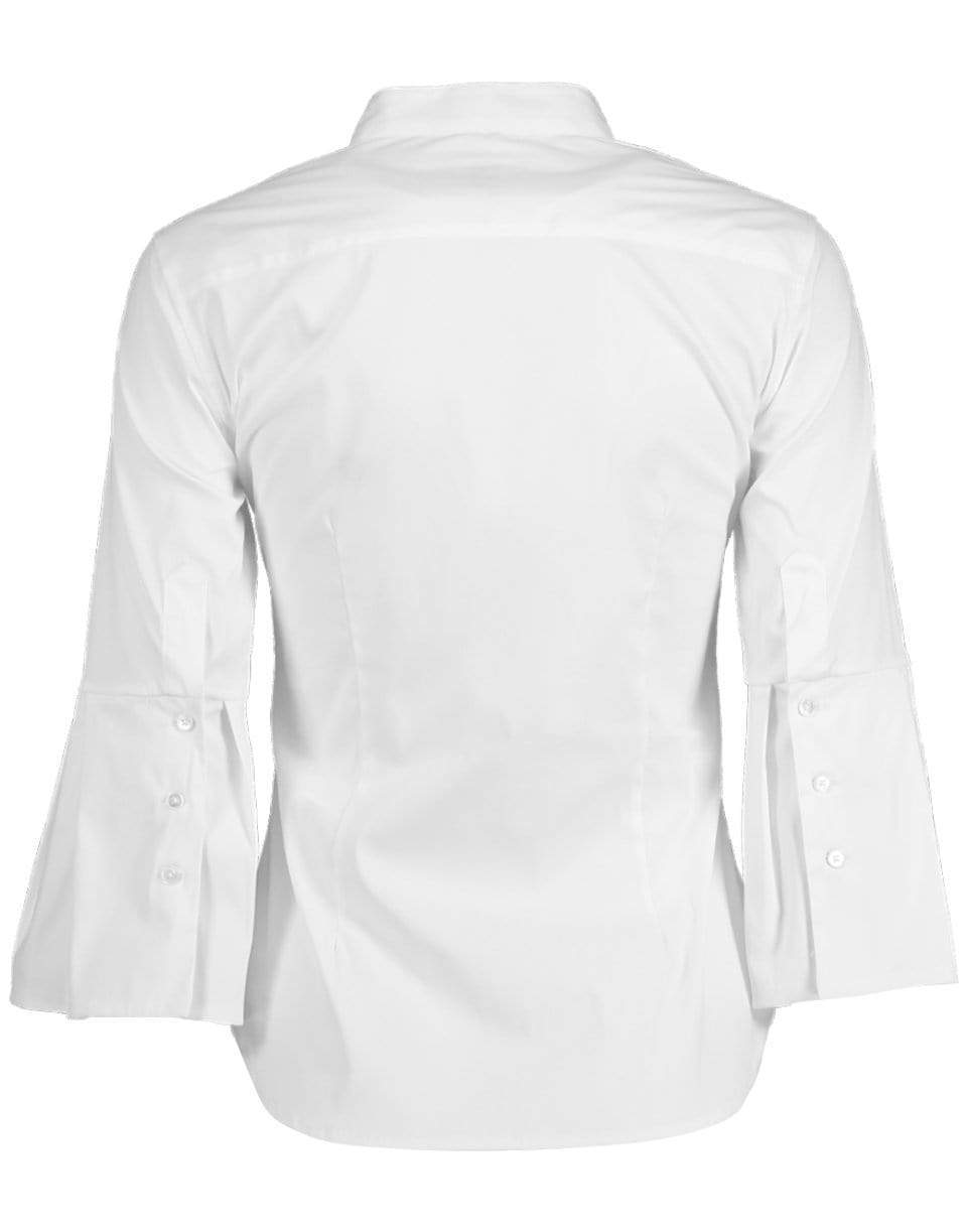 SARA ROKA-Puff Sleeve Button Front Blouse-
