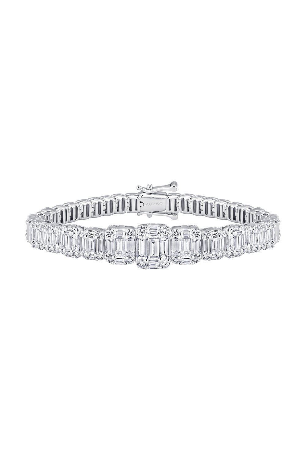 SARA WEINSTOCK-Illusion Diamond Bracelet-WHITE GOLD
