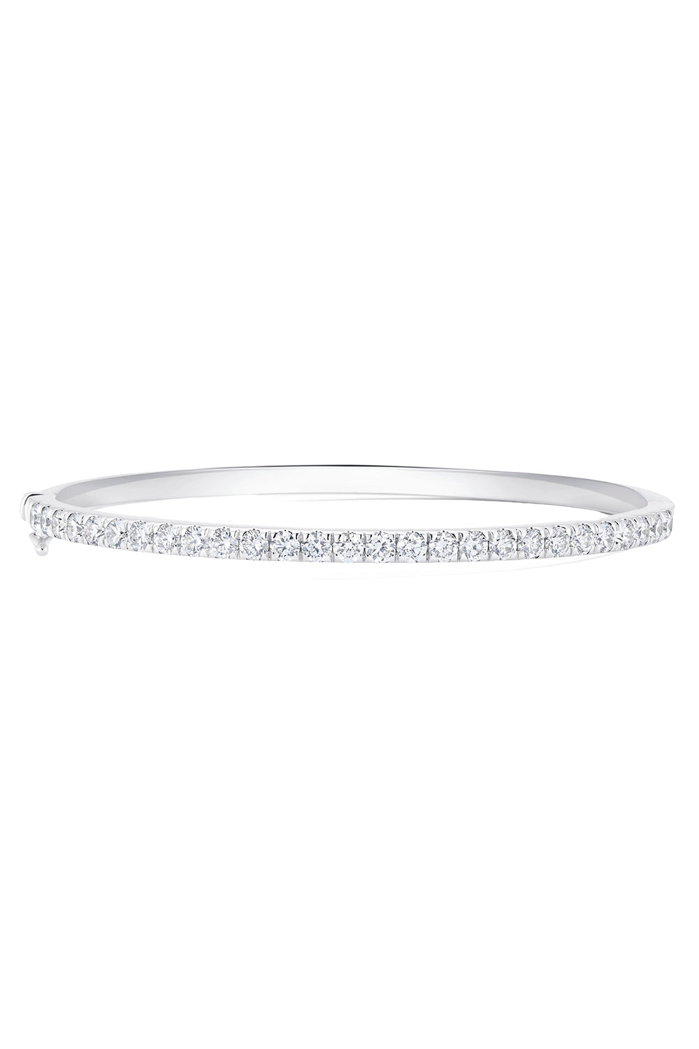 Veena Single Row Oval Bangle Bracelet-WHITE GOLD-M-JEWELRYFINE JEWELBRACELET O-SARA WEINSTOCK