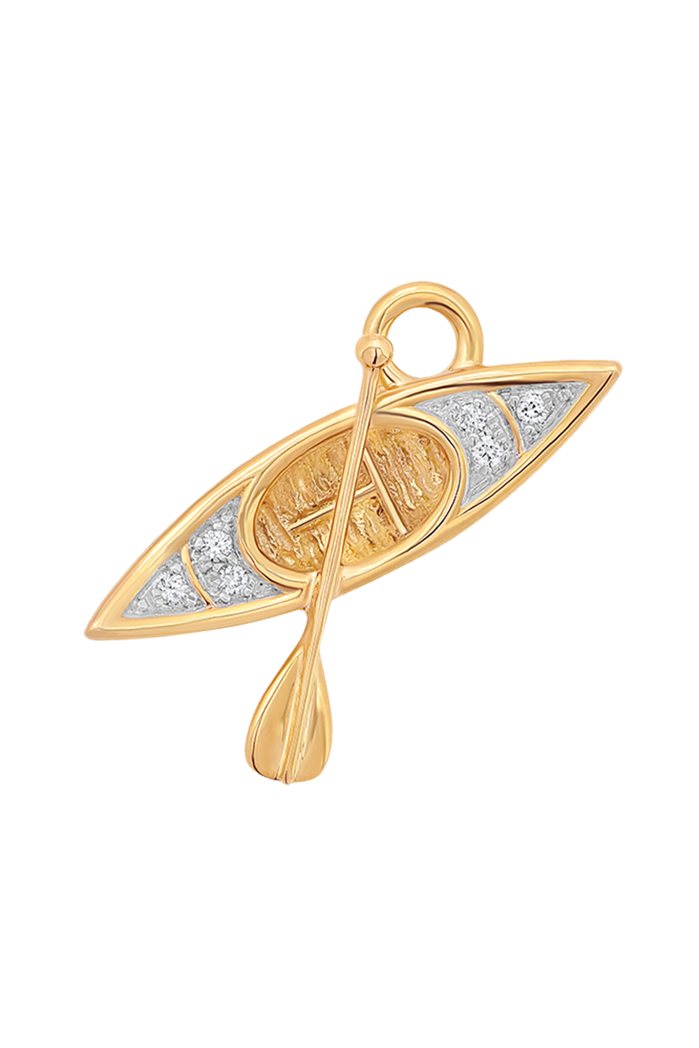 Diamond Canoe Charm-YELLOW GOLD-JEWELRYFINE JEWELBRACELET O-SARA WEINSTOCK