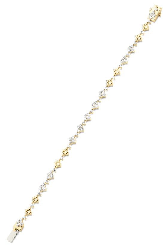 SARA WEINSTOCK-Dujour Cluster Bracelet - Yellow Gold-YELLOW GOLD