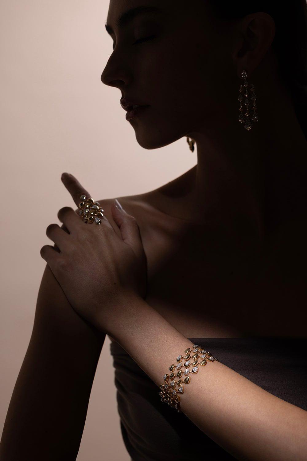 SARA WEINSTOCK-Lierre Link Bracelet-YELLOW GOLD