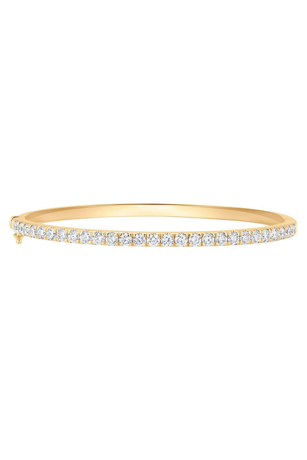 Single Row Veena Bangle Bracelet-YELLOW GOLD-M-JEWELRYFINE JEWELBRACELET O-SARA WEINSTOCK