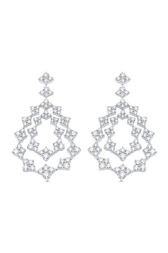 SARA WEINSTOCK-Dujour Couture Drop Earrings-WHITE GOLD