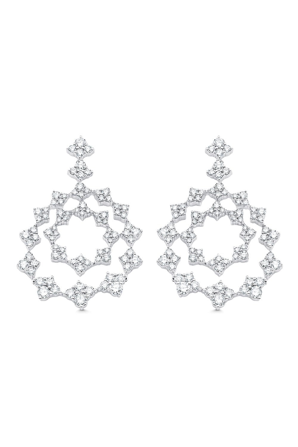SARA WEINSTOCK-Dujour Diamond Drop Earrings-WHITE GOLD