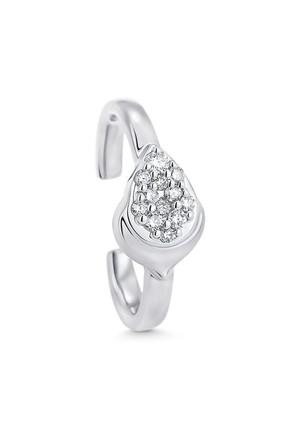 SARA WEINSTOCK-Lierre Halo Ear Cuff-WHITE GOLD