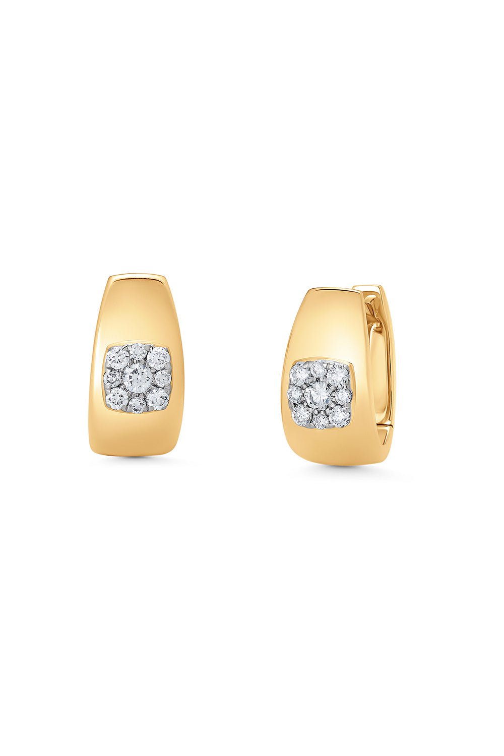 SARA WEINSTOCK-Aurora Adira Huggie Earrings-YELLOW GOLD