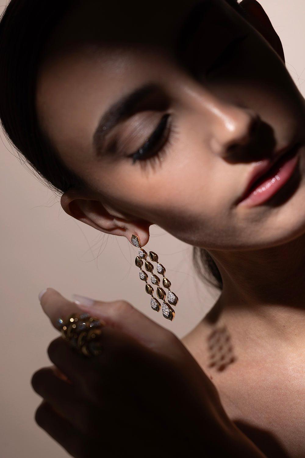 SARA WEINSTOCK-Lierre Pear Drop Earrings-YELLOW GOLD