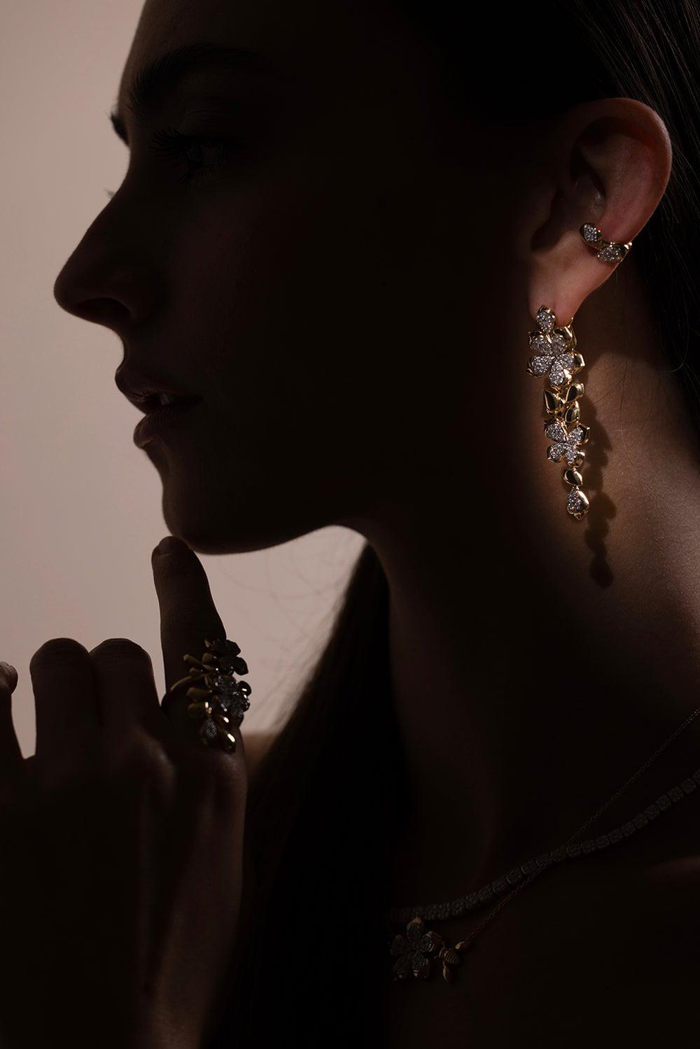 SARA WEINSTOCK-Lierre Thick Ear Cuff-YELLOW GOLD