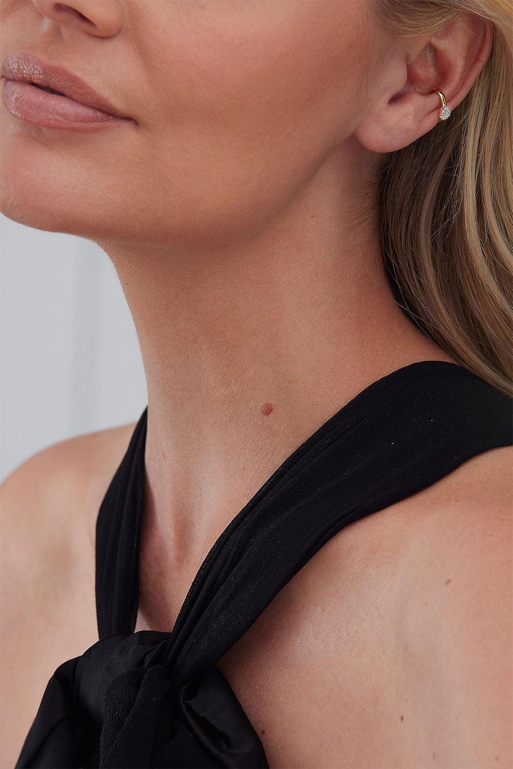 SARA WEINSTOCK-Lucia Diamond Ear Cuff-YELLOW GOLD