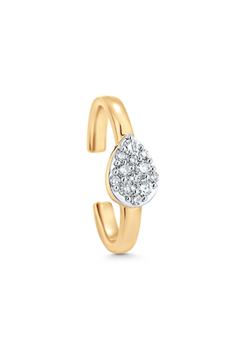 SARA WEINSTOCK-Lucia Diamond Ear Cuff-YELLOW GOLD