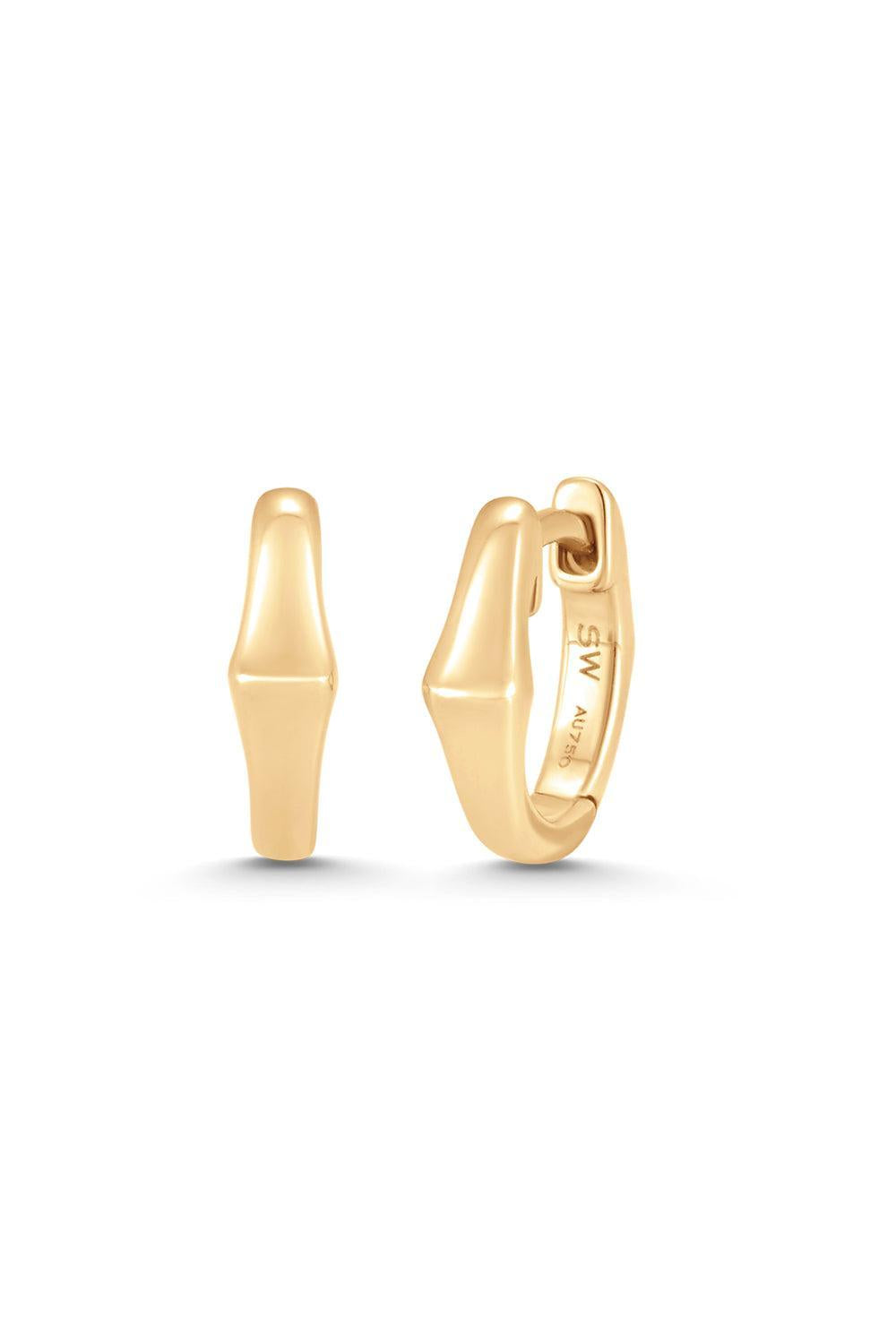 Lucia Huggie Earrings-YELLOW GOLD-JEWELRYFINE JEWELEARRING-SARA WEINSTOCK