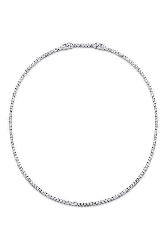 SARA WEINSTOCK-Isadora Eternity Choker Necklace-WHITE GOLD
