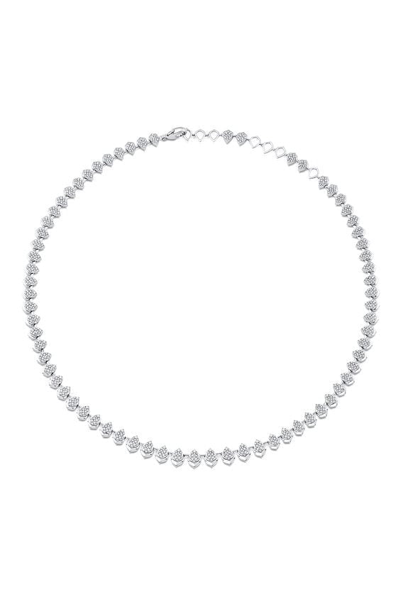 SARA WEINSTOCK-Lierre Halo Choker - White Gold-WHITE GOLD