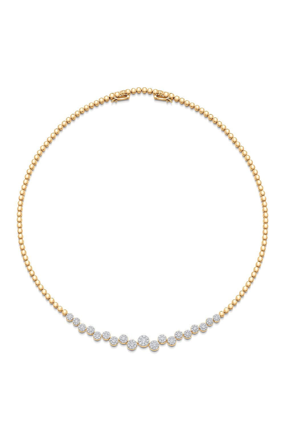 SARA WEINSTOCK-Muna Cluster Choker Necklace-YELLOW GOLD