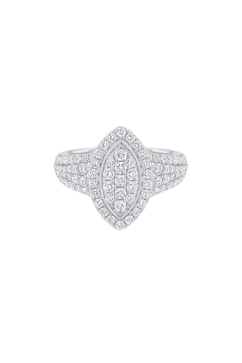 SARA WEINSTOCK-Venna Diamond Pinky Ring-WHITE GOLD