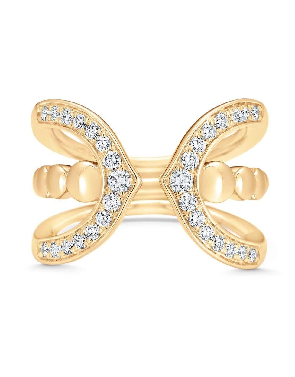SARA WEINSTOCK-Lucia Pave Claw Ring-YELLOW GOLD
