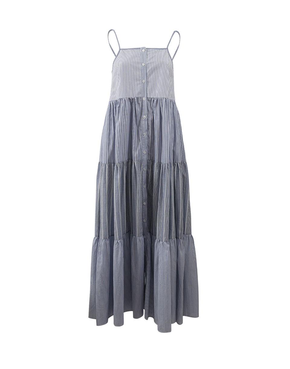SEA-Tiered Striped Dress-