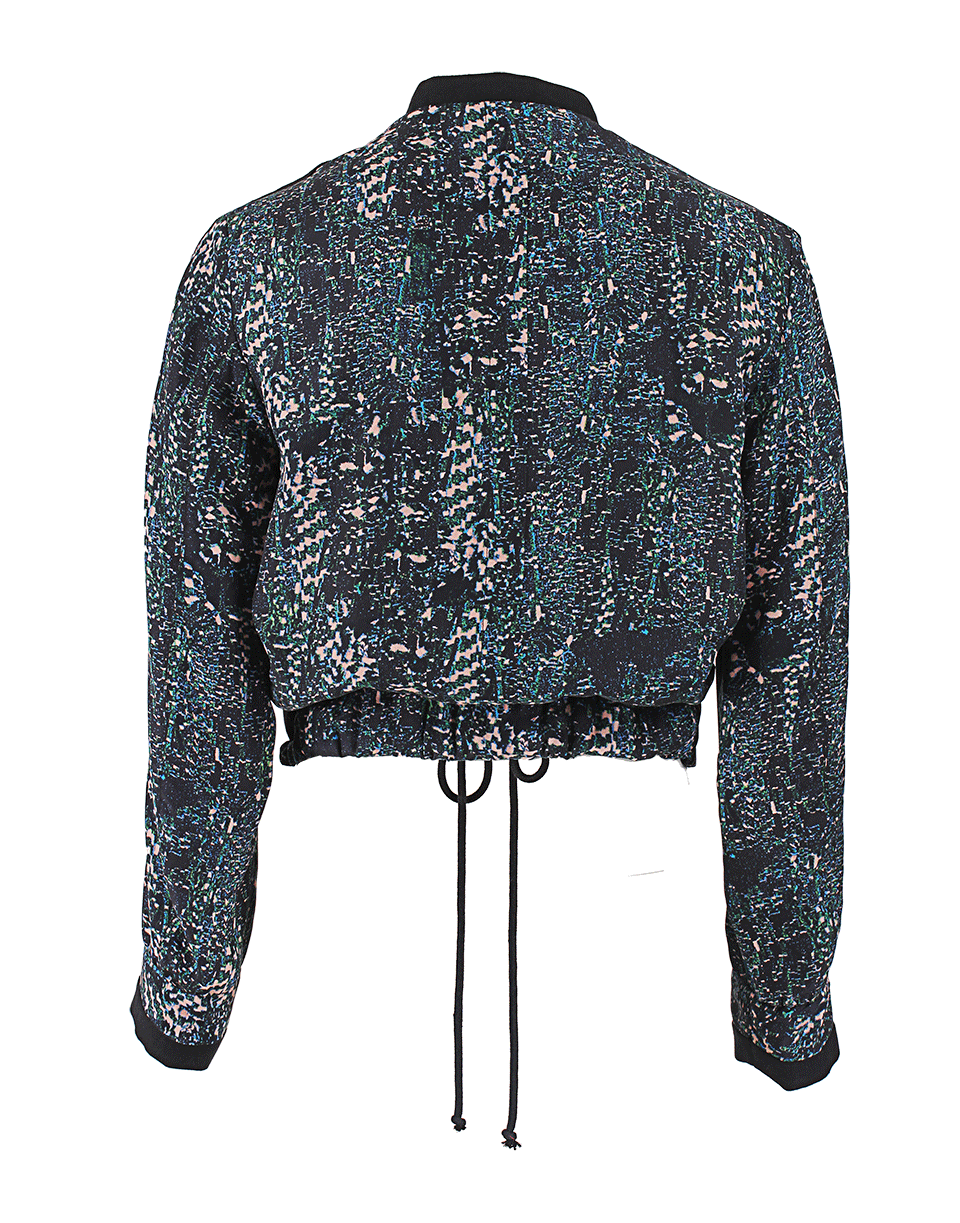 SEE by CHLOE-Jog Print Jacket with Drawstring-
