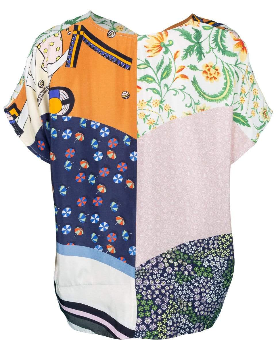 SEE by CHLOE-Patchwork Blouse-