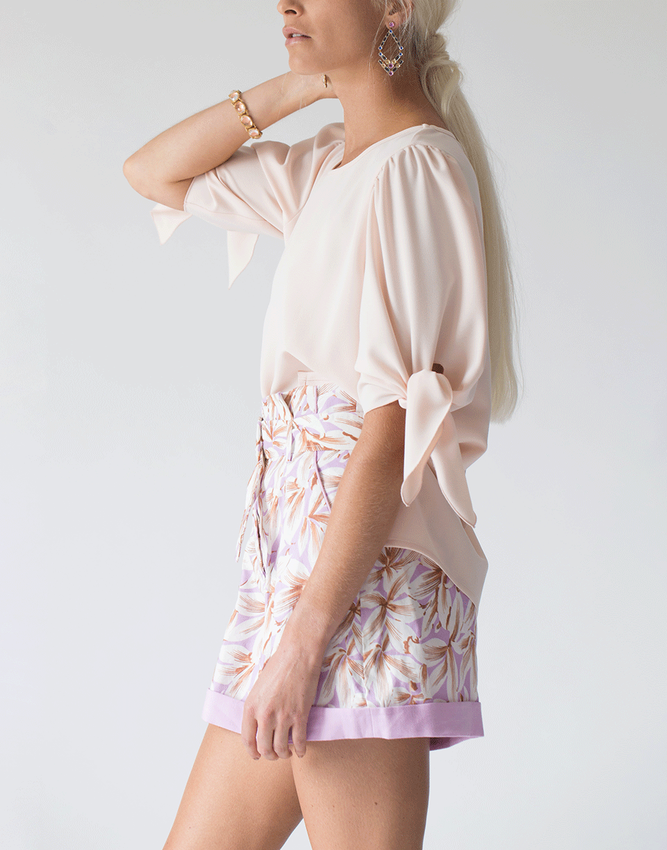 SEE by CHLOE-Embellished Crepe Top-