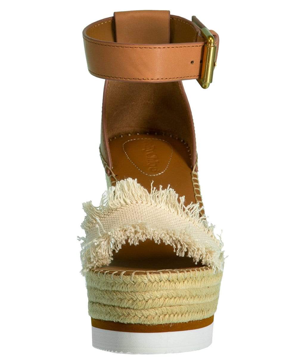 SEE by CHLOE-Canvas Toe Platform Wedge-