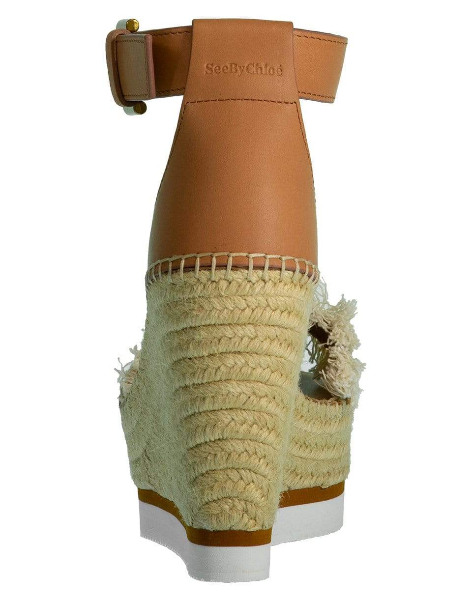 SEE by CHLOE-Canvas Toe Platform Wedge-