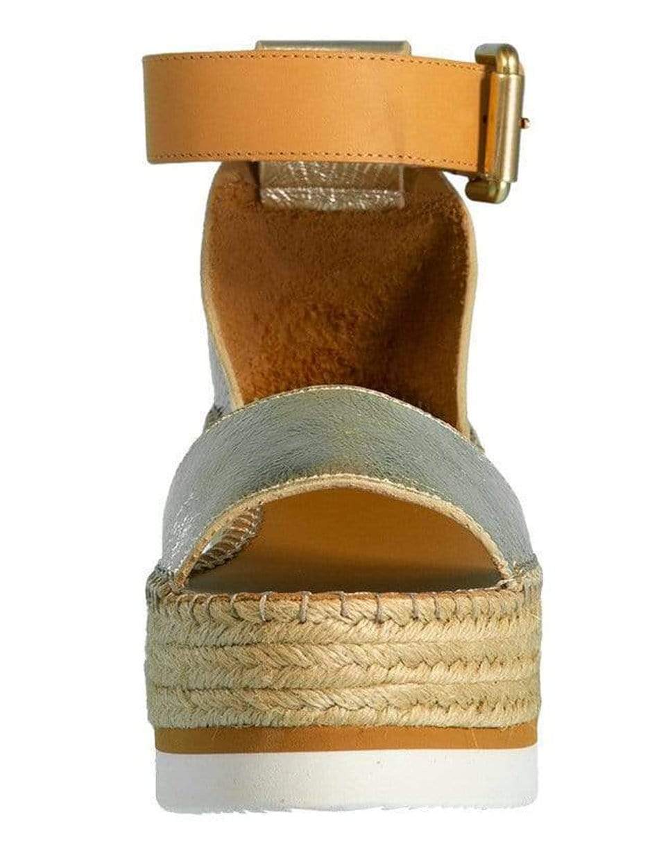 SEE by CHLOE-Metallic Glyn Platform Espadrille Sandal-