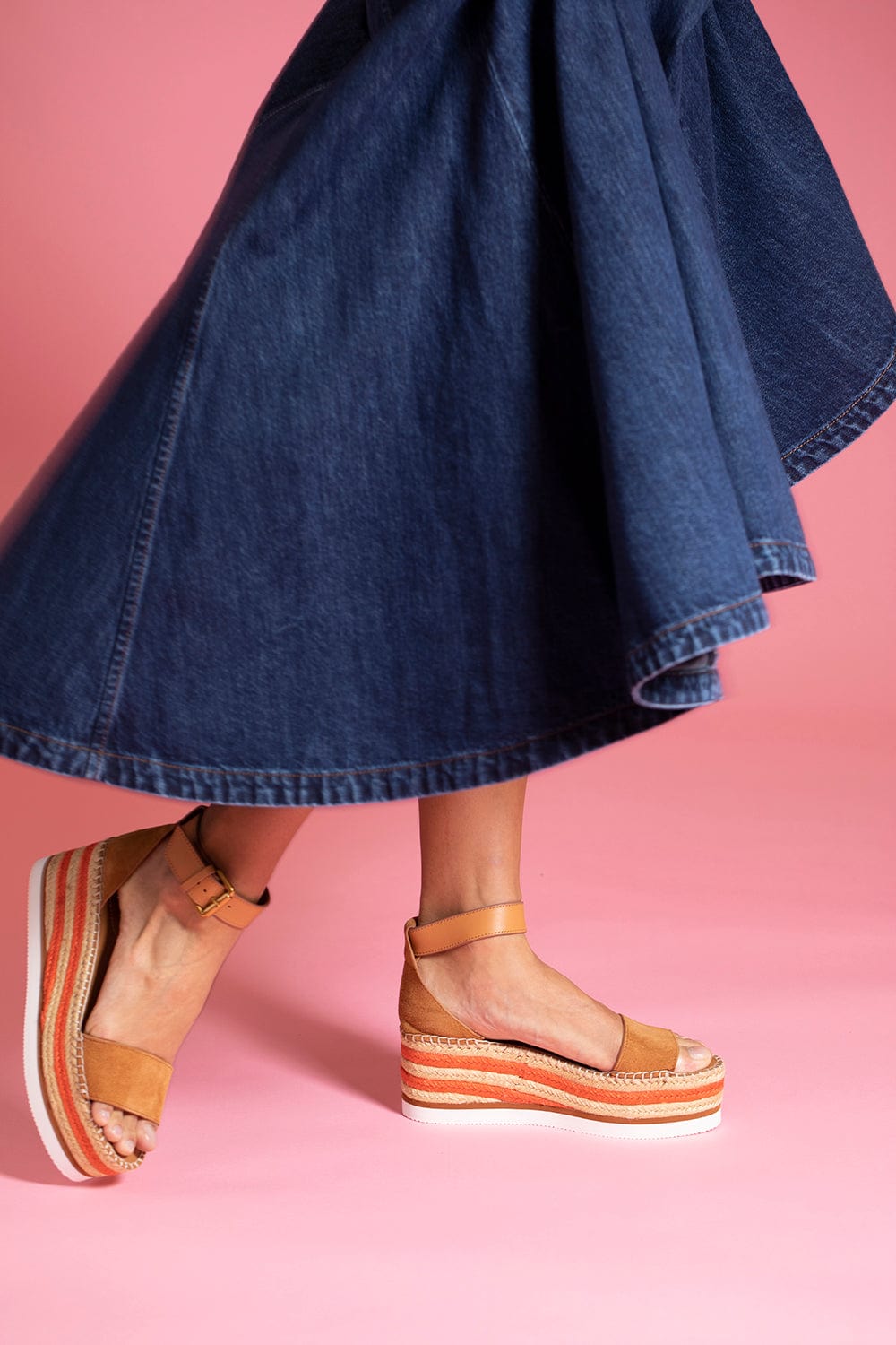 SEE by CHLOE-Glyn Striped Espadrille-