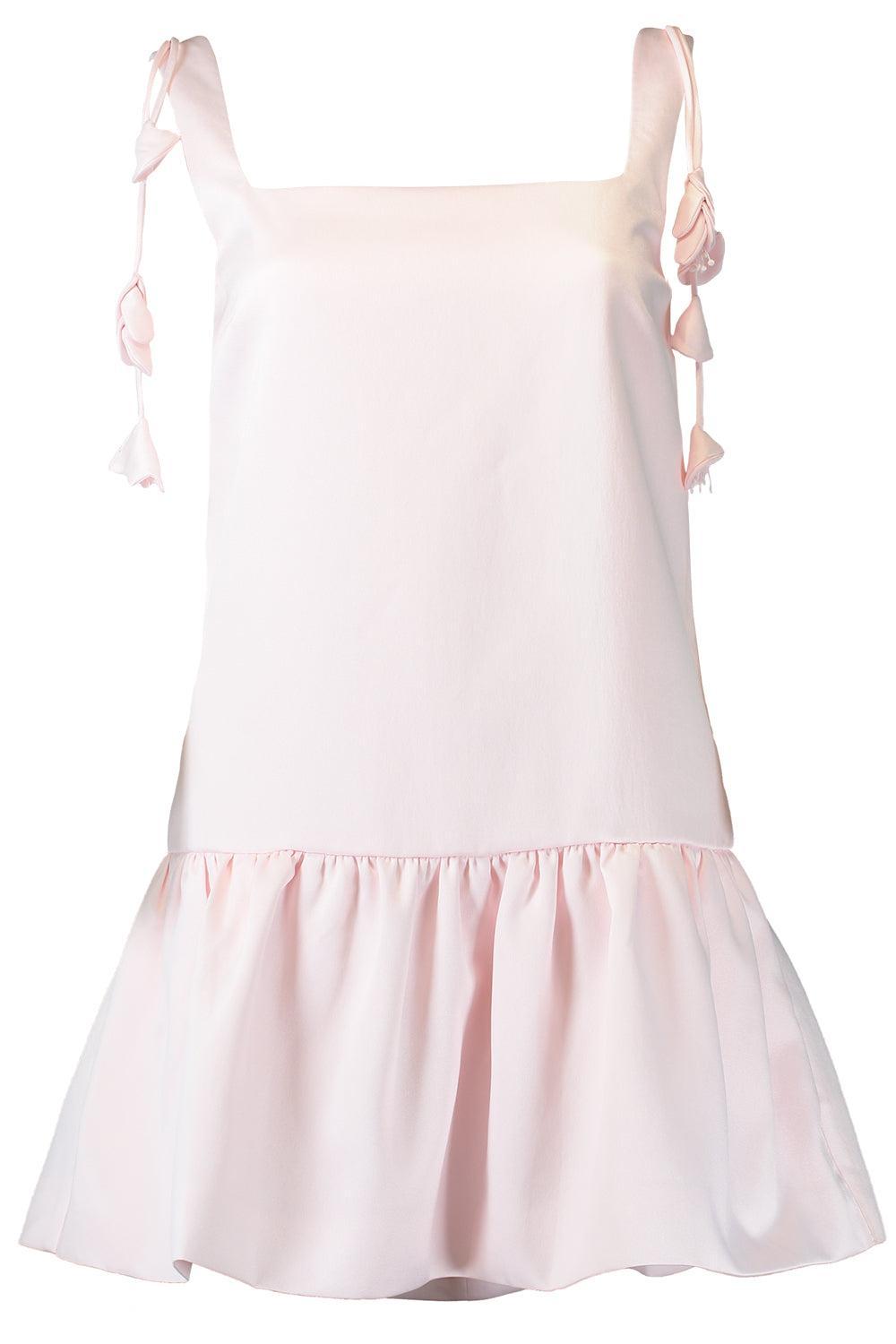 Flower Taffeta Mini Dress-PINK-2-CLOTHINGDRESSCASUAL-SELF-PORTRAIT 
