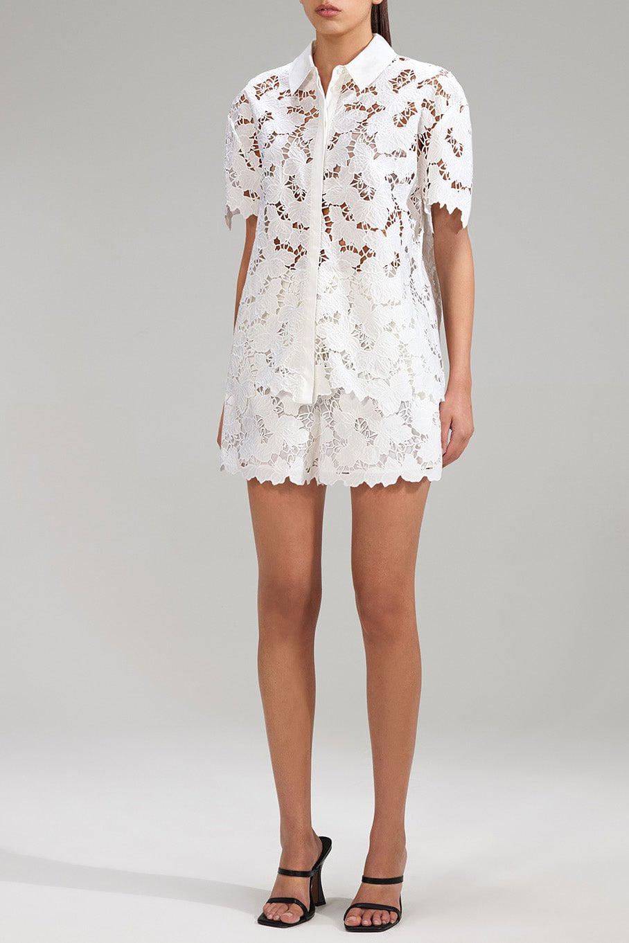 self-portrait-Long Lace Top-