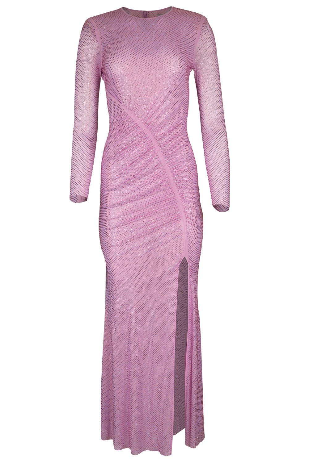 self-portrait-Crystal Mesh Maxi Dress-