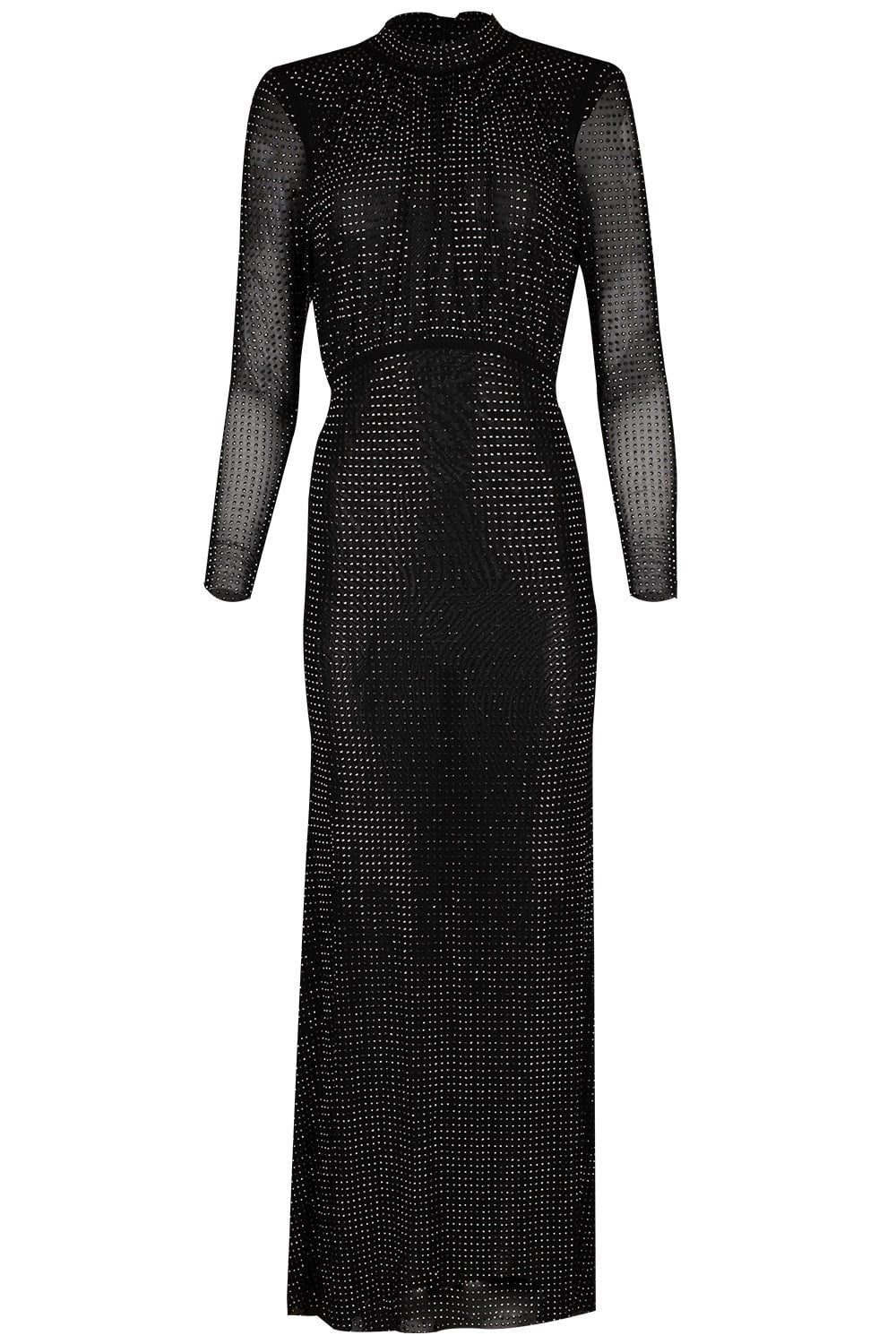 self-portrait-Rhinestone Mesh Dress-