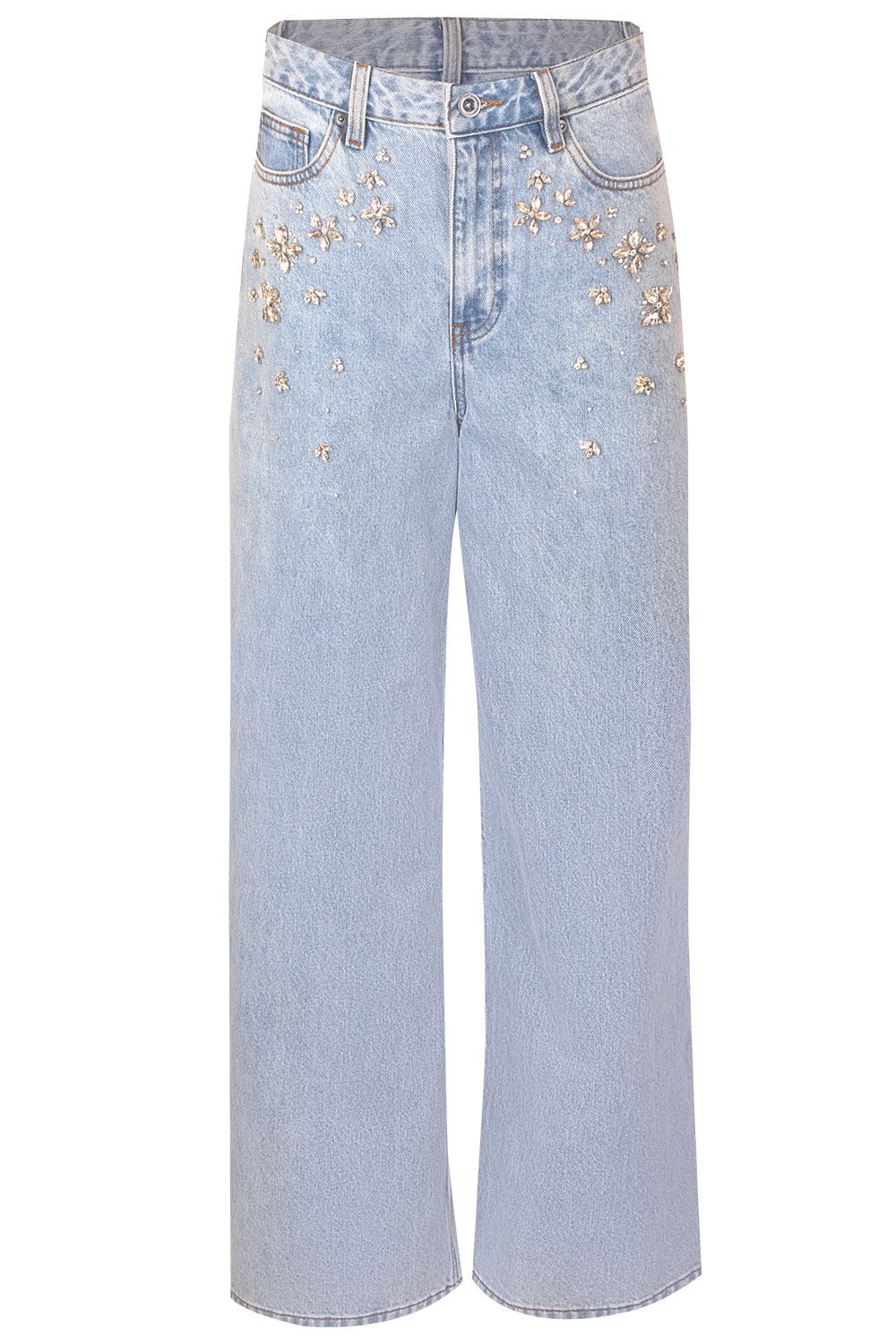self-portrait-Embellished Jeans-