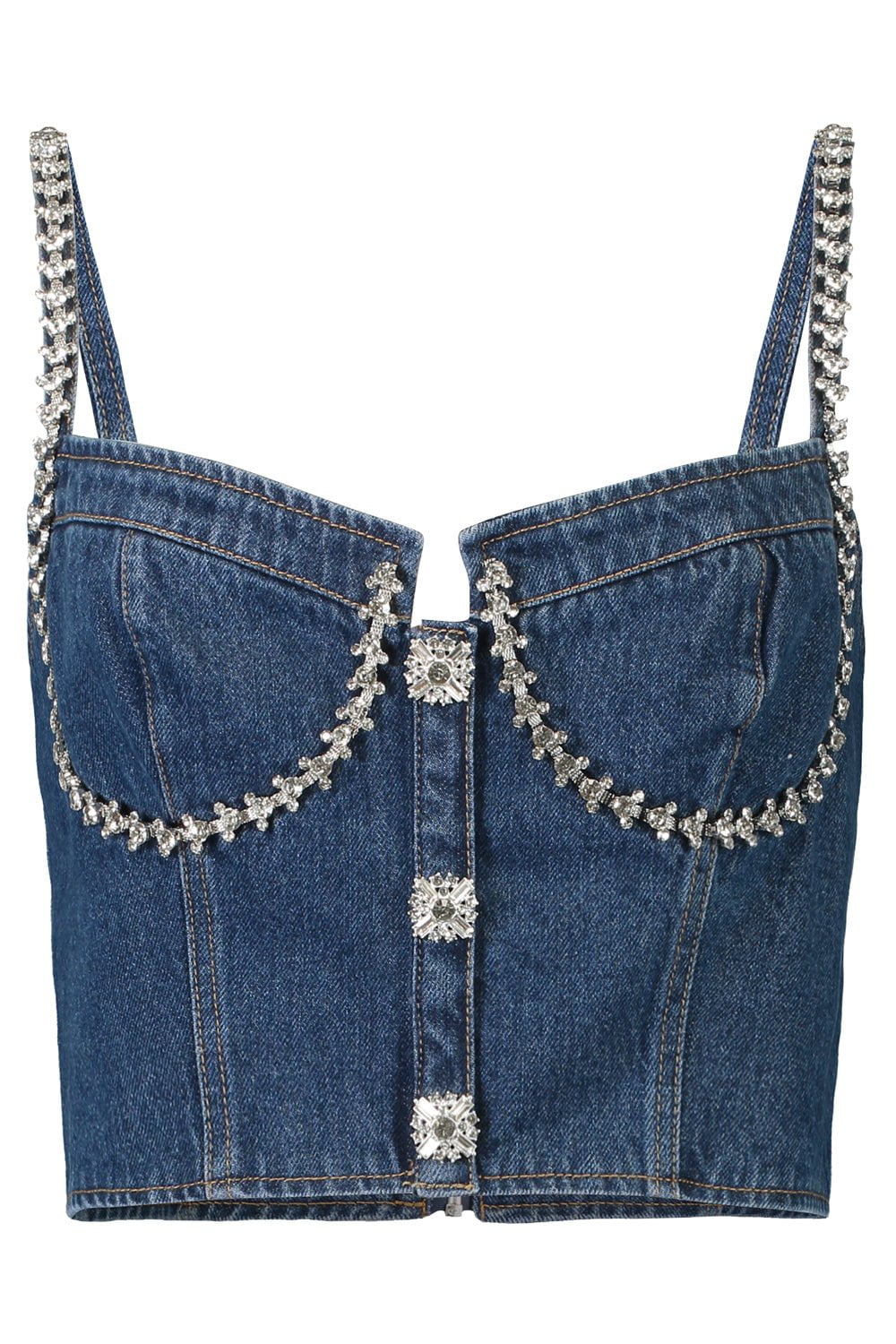self-portrait-Diamante Top-