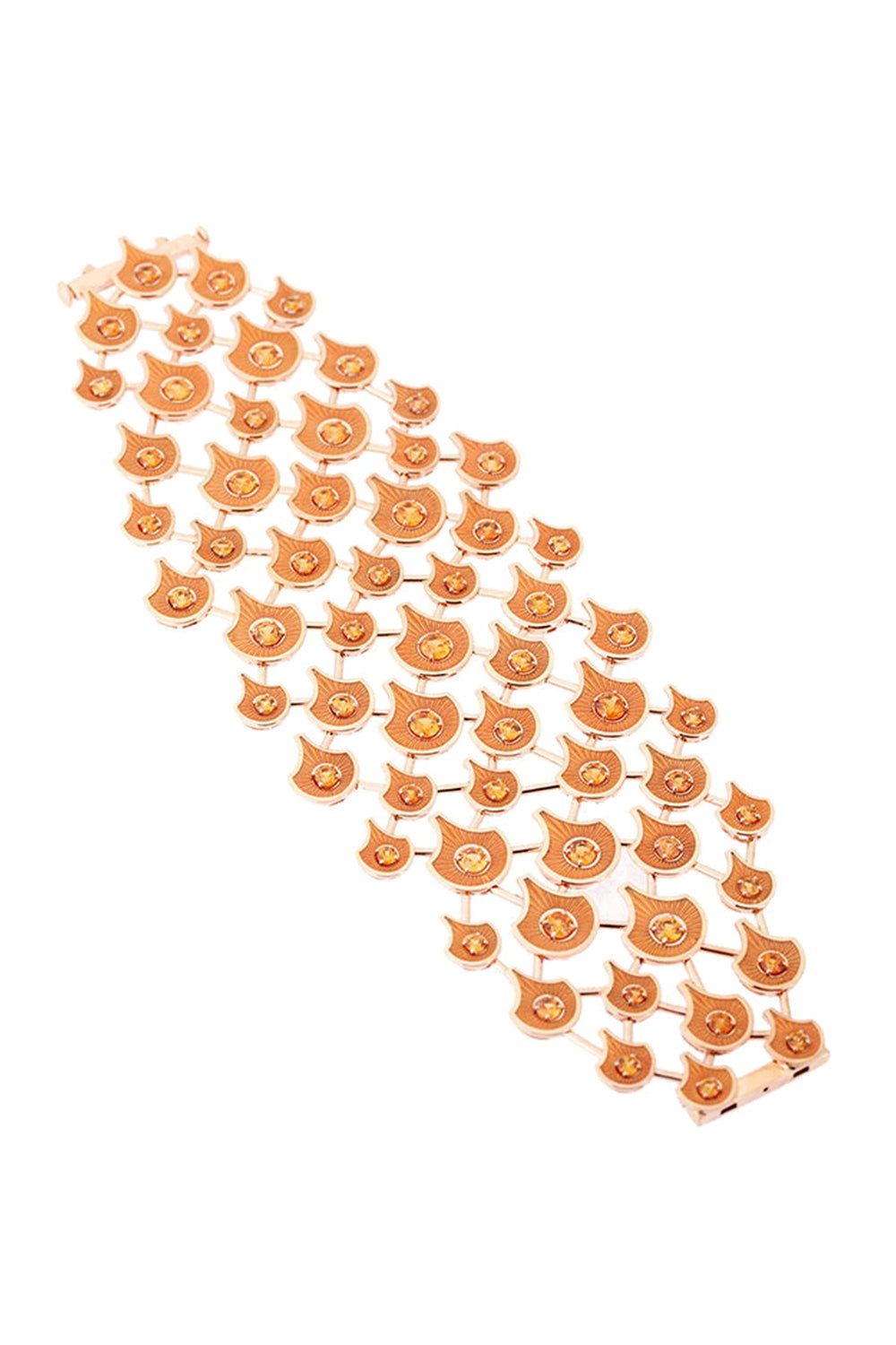 SELIM MOUZANNAR-Fish For Love Scales Bracelet-ROSE GOLD